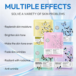 Masque facial en feuille OEM à la vitamine C et au collagène, hydratant, apaisant, anti-acné, nettoyant en profondeur - Product Image 3