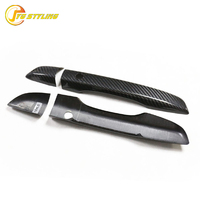 Couvre-poignée de porte en fibre de carbone pour Honda Civic X 10e génération, garniture extérieure pour entrée sans clé
