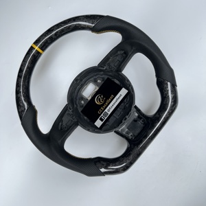 Volante de Fibra de Carbono Forjado de Alta Calidad, Apto para Modificación de Volante de <span class=keywords><strong>Audi</strong></span> A1 A3 A4 A5 A6 A7 Q1 Q3 Q5 Q6 <span class=keywords><strong>Q7</strong></span> - Product Image 2