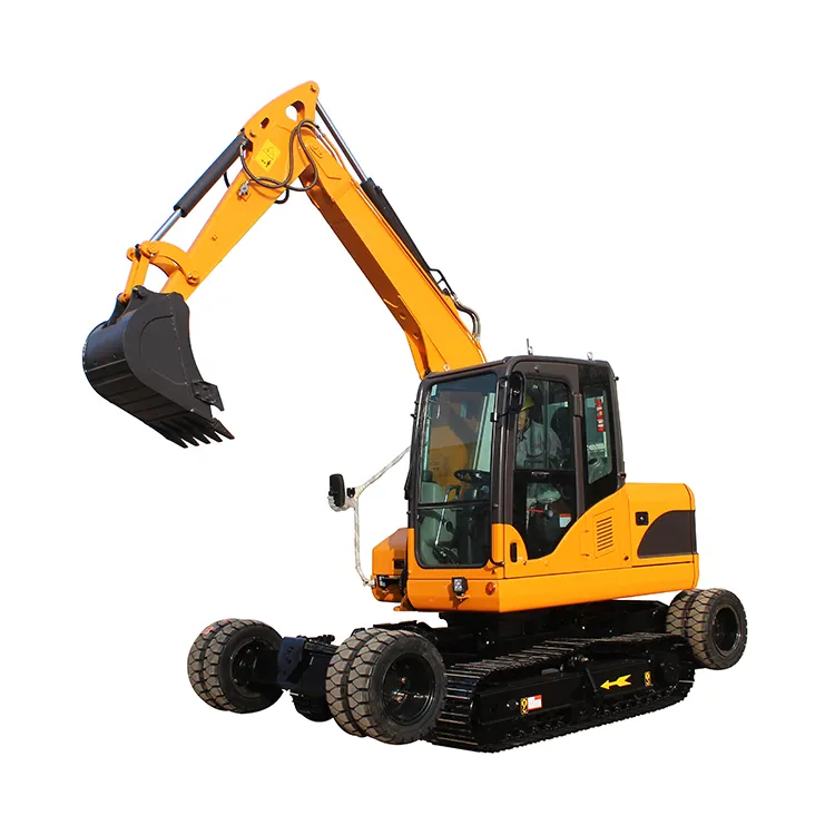 Good quality small rubber wheeled dimensions used Enhanced Stability Excavator hyundai excavator 220 on ebay