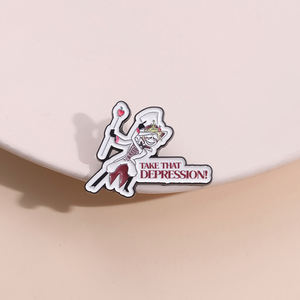 Prenez cette dépression émail broche comédie et fantaisie Animation nostalgique broches revers Badge bijoux - Product Image 2