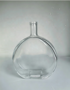 Botella de Vidrio Transparente Redonda de 700 ml para Licor, Botella Vacía de Vidrio Flint para Brandy, Whisky, <span class=keywords><strong>Vodka</strong></span>, con Logotipo y Tapa Personalizables - Product Image 6