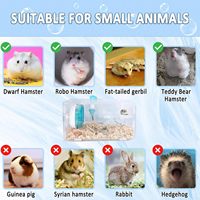 Cage acrylique pour hamster, petite maison pour animaux de compagnie à 2 couches, avec accessoires