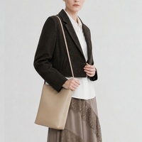 Blazer épais à carreaux pour femme, veste courte en tweed foncé, col à revers à bouton unique, vêtement d'extérieur sur mesure