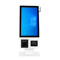 Kiosque de paiement à commande automatique pour PC à écran tactile debout de 21.5 pouces, kiosque interactif d'imprimante Android Pos en libre-service