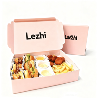 Mini boîte à compartiments pour burger avec gobelet Shawarma poulet frit frites emballage fast-food