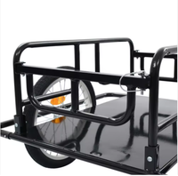 Vente en gros de remorque cargo pliable détachable pour trottinette, bicyclette, camping-car, prix d'usine