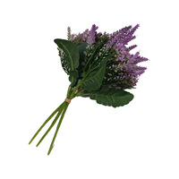 Fleurs artificielles en plastique lavande nouées à la main style coréen pour la décoration intérieure, table à manger, table basse, ornements, bouquet – Direct Usine