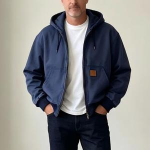 Nuovi Arrivi: Giacche a Vento Semplici e Resistenti in Tela per Uomo, Personalizzabili - Product Image 2