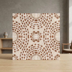 Carreaux de sol en céramique modernes à motif mosaïque 300x300mm, design en porcelaine imperméable pour l'aménagement intérieur - Product Image 3
