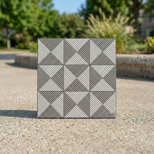 Carreaux de sol extérieurs en céramique numérique antidérapants en porcelaine émaillée 400x400mm, motif sel et poivre, pour parking, 16x16 - Product Image 6