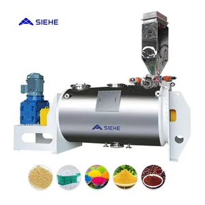 SS304 Double Screw Ribbon Blender Mixer Powder Drying And Mixing Machine For Chemicals Dyes Pigments Coffee Detergent Powder