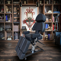 Table de massage réglable en gros, mobilier de salon hydraulique pour salon de beauté, SPA, salon de tatouage, usage professionnel en institut de beauté