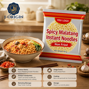Nouilles instantanées épicées Malatang à base de farine de blé, non frites, 60g, pour Hot Pot, repas prêt à manger, en carton, approvisionnement OEM en vrac, cuisson en 4 minutes - Product Image 4
