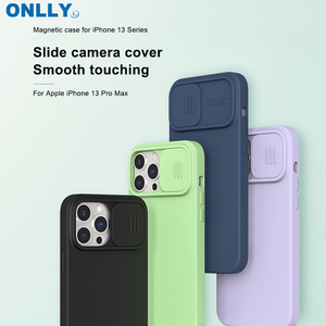 ฝาครอบสไลด์เลนส์กล้องป้องกันฝาครอบโทรศัพท์สําหรับ <span class=keywords><strong>iPhone</strong></span> <span class=keywords><strong>13</strong></span> PRO MAX <span class=keywords><strong>CamShield</strong></span> กรณีซิลิโคนแม่เหล็ก Silky - Product Image 2