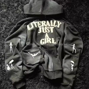 Мужская толстовка на молнии с 3D-вышивкой и аппликацией в стиле пэчворк, цвет лесной зеленый, винтажный дизайн - Product Image 3