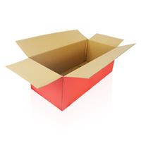 Usine conception personnalisée rouge en relief couleur impression ondulé recyclable dossiers avion boîte postale