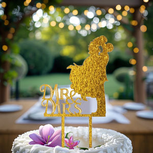 Oro Acrilico Sposa E Lo Sposo <span class=keywords><strong>Mr</strong></span> e Mrs Cake Topper Per La Cerimonia Nuziale - Product Image 4