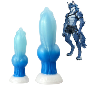 Lyvaren Fantasy Wolf Dildo de Silicona de Grado Médico con Ventosa, Estimulador de Punto G, Diseño de Nudo Canino, Juguete Sexual para Mujeres 18+ - Product Image 1