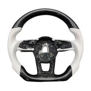 Accesorios para Automóviles <span class=keywords><strong>Audi</strong></span> A3 RS3 A4 RS4 A5 RS5 A6 A7, Volante de Cuero y Fibra de Carbono con Pantalla LED <span class=keywords><strong>Interior</strong></span> 2021 <span class=keywords><strong>2022</strong></span> 2023 2024 - Product Image 6