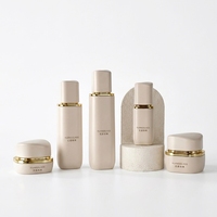 Flacon de luxe en verre pour soins de la peau, pot à crème ovale avec couvercle de forme unique, 120 ml, 100 ml, 30 ml, 50 g, contenants cosmétiques en gros