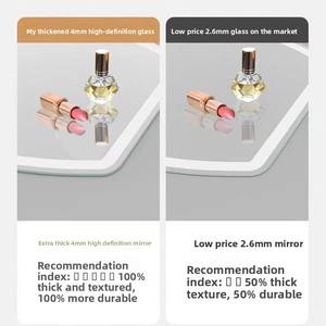 Logotipo personalizado Proveedor aceptable Suministro Maquillaje Led Vanidad <span class=keywords><strong>Espejo</strong></span> <span class=keywords><strong>de</strong></span> maquillaje con luz - Product Image 3