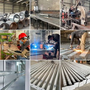 Personalizado ao ar livre 4m 5m 6m 7m <span class=keywords><strong>8m</strong></span> 9m 10m 12m duplo único braço preço galvanizado aço solar poste poste de luz poste de lâmpada - Product Image 4