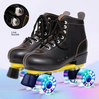 Sports de plein air double rangée les chaussures de patinage enfants quatre patins adultes patins à roulettes chaussures