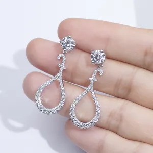 Fine Jewelry Earrings 2023 High Quality 14K White Gold Lab Diamond Earrings For Women