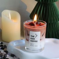 Indoor-Aromatherapie-Kerze Kreative Gelwachs-Partykerze Heimdekoration Atmosphäre Rauchfreie Sojabohnen-Kerze im Becher