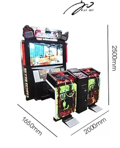 Phong cách cổ điển video mới Arcade đồng tiền hoạt động 2-Player razing bão mô phỏng chụp giải trí chụp máy - Product Image 3
