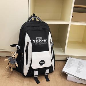 Un sac à dos léger et polyvalent pour étudiants universitaires, un design de <span class=keywords><strong>lettre</strong></span> tendance de grande capacité pour les femmes, un couple décontracté Going O - Product Image 6