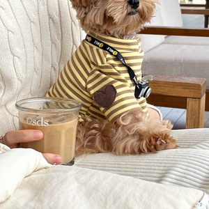 Abrigo vaquero para perros de raza pequeña-Ropa de otoño para Teddy, Bichon, Pomerania y Schnauzer - Product Image 6