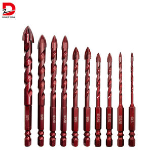 DZ ensemble de forets de maçonnerie à haute teneur en cobalt 10 pièces pour carrelage verre/métal brique céramique plastique Premium forets à <span class=keywords><strong>béton</strong></span> - Product Image 1