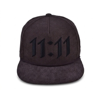 Casquette Snapback 5 Panneaux Personnalisable avec Logo Brodé 3D, en Corduroy, Style Hip Hop, pour Sport, Plein Air, Plage, Voyage, Réglable, Unisexe