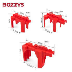 Bozzys có thể điều chỉnh bóng van khóa 4-chân an toàn công nghiệp báo động khóa cho Rod van an toàn - Product Image 2
