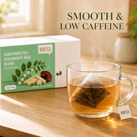 Thé Blanc Vieilli Direct Usine avec Reishi et Polygonatum – Mélange Herbal Bien-être Quotidien Faible en Caféine et Chauffant – OEM