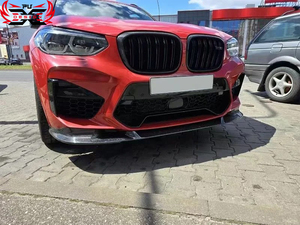 Kit de cuerpo divisor de parachoques delantero de labio delantero de estilo 3D de fibra de carbono de gran oferta para <span class=keywords><strong>BMW</strong></span> F97 X3M F98 <span class=keywords><strong>X4M</strong></span> 2019 - <span class=keywords><strong>2021</strong></span> - Product Image 4