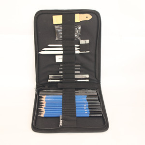 Fournitures d'art Ensemble de 33 crayons de <span class=keywords><strong>dessin</strong></span> de haute qualité Kit d'artiste Outils de <span class=keywords><strong>dessin</strong></span> avec sac Crayons de formation pour étudiants - Product Image 1