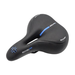 Asiento de <span class=keywords><strong>bicicleta</strong></span> ancho ZOYOSPORTS de cuero suave/<span class=keywords><strong>Gel</strong></span>/sillines de plástico PU para hombres y mujeres, asientos de ejercicio ligeros impermeables para <span class=keywords><strong>Bicicleta</strong></span> de ciudad - Product Image 2