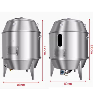 Lò nướng vịt bằng thép không gỉ dùng than hoặc gas, lò nướng vịt Bắc Kinh bằng than, máy nướng vịt - Product Image 6