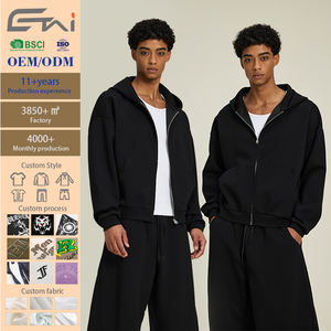 Yeni sonbahar kış moda Boxy Hoody Hoodies ve Sweatpants 2 parça eşofman erkekler kazak Hoodie seti ile kavisli şekil pantolon - Product Image 2
