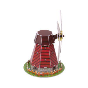 ของเล่นจิ๊กซอว์ 3 มิติ โมเดลกังหันลมฮอลแลนด์ ของเล่นตัวต่อ 3 มิติ สถาปัตยกรรมชื่อดังระดับโลก กังหันลมดัตช์ ของขวัญ ของเล่นทำมือ - Product Image 5