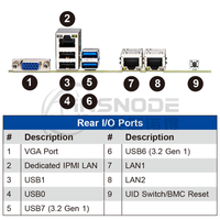 Carte mère de serveur MBD-X12SPL-F, socket unique LGA-4189, Intel Xeon Scalable 3e génération C21A, 8xDIMM DDR4 RECC ATX PMI SATA M.2, NEUF