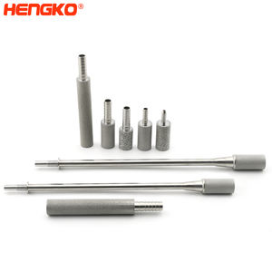 Pierre de carbonatation HENGKO 1 micron, 6 pouces de long, 18 <span class=keywords><strong>mm</strong></span>, <span class=keywords><strong>en</strong></span> acier inoxydable 316 fritté, pierres à air - Product Image 2