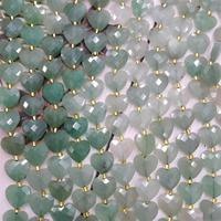 Perles en pierre naturelle facettées en forme de cœur de 12 mm, lapis-lazuli, améthyste, œil de tigre, quartz rose, perles en vrac pour la fabrication de bijoux, bracelets, colliers