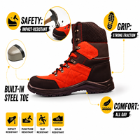 Chaussures de sécurité AOXIANG à embout d'acier, unisexes, antistatiques, antidérapantes, confortables, respirantes, avec doublure en mesh, pour atelier, usine, hiver