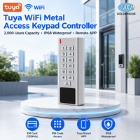Serrure de porte autonome en métal étanche IP68 avec clavier, application Tuya, WiFi, 12-24V, carte de proximité RFID 125KHz et PIN - Vente en gros directe usine