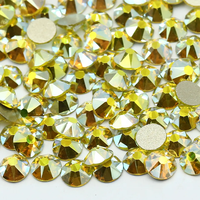 Strass en verre de qualité 6A, dos plat, 2088 pièces, tailles SS16 SS20 SS30, couleur AB, pour ongles