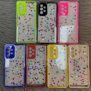 Custodia protettiva per cellulare con design glitterato epossidico nuova custodia per cellulare per <span class=keywords><strong>samsung</strong></span> A03 A13 A23 A33 A01 - Product Image 1